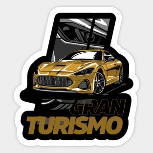 Maseratti GranTurismo Gold Sticker